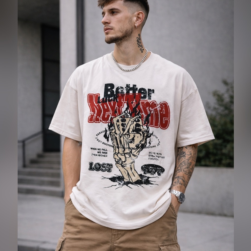 Paradise Lost men’s‎ “Better Luck Next Time” Graphic Tee 2X off White Streetwear